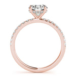 Single Row Round Solitaire Engagement Ring - Diamonds By Rothschild