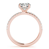 Single Row Round Solitaire Engagement Ring - Diamonds By Rothschild
