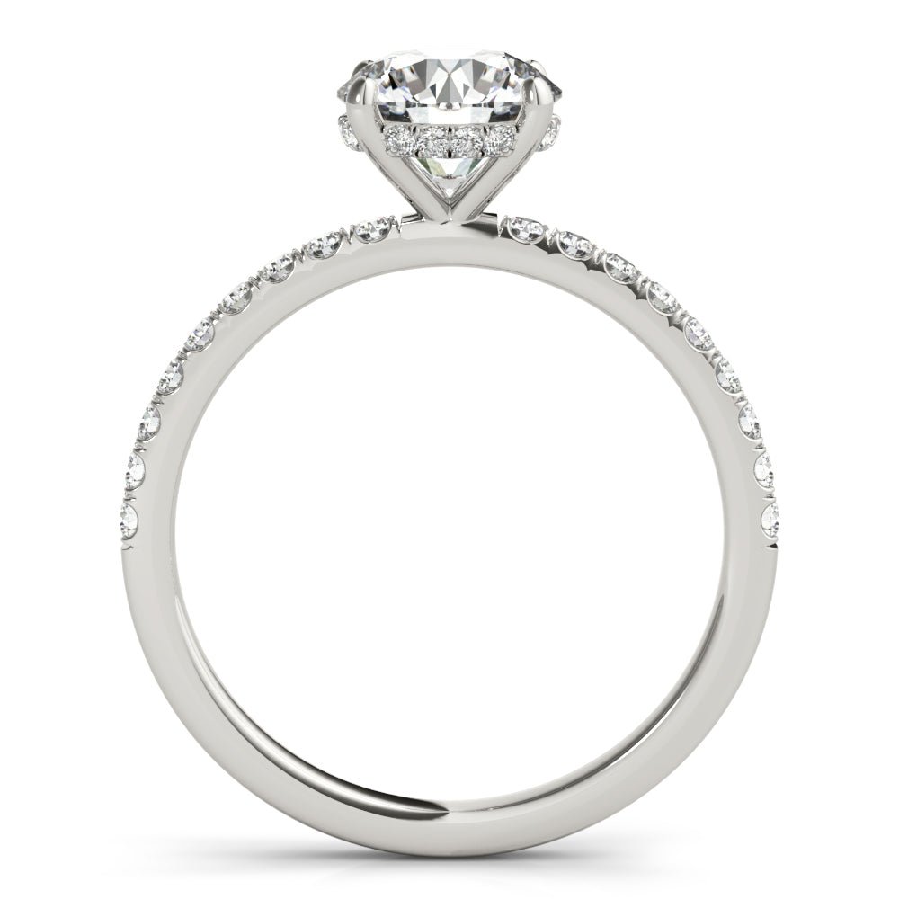 Single Row Round Solitaire Engagement Ring - Diamonds By Rothschild