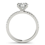 Single Row Round Solitaire Engagement Ring - Diamonds By Rothschild