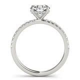 Single Row Round Solitaire Engagement Ring - Diamonds By Rothschild