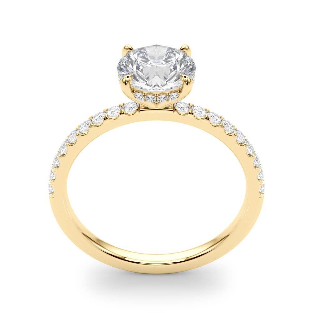 Single Row Round Solitaire Engagement Ring - Diamonds By Rothschild