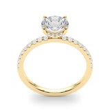 Single Row Round Solitaire Engagement Ring - Diamonds By Rothschild