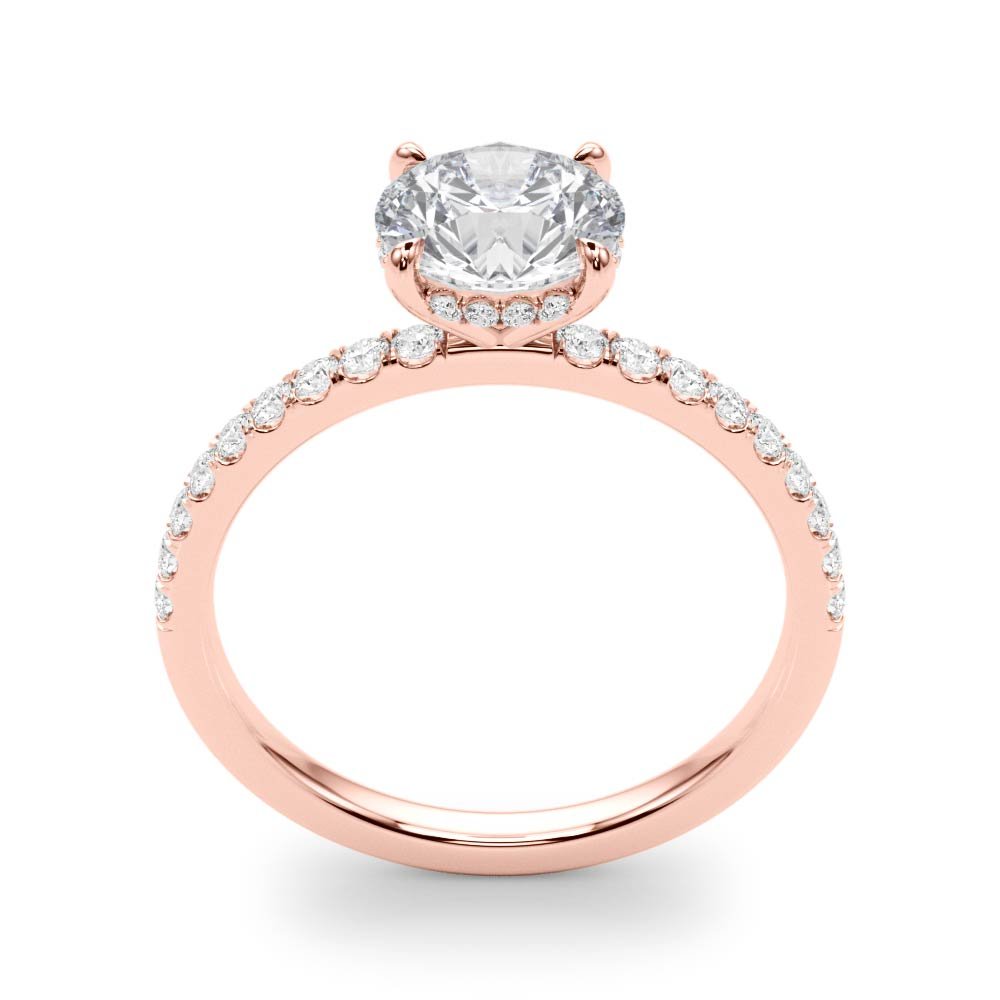 Single Row Round Solitaire Engagement Ring - Diamonds By Rothschild