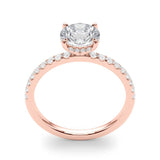Single Row Round Solitaire Engagement Ring - Diamonds By Rothschild