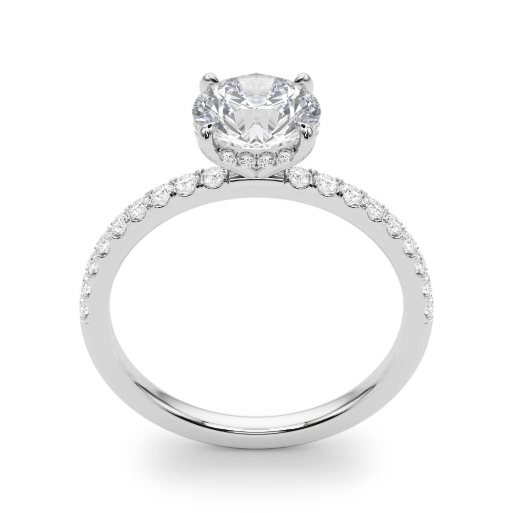 Single Row Round Solitaire Engagement Ring - Diamonds By Rothschild