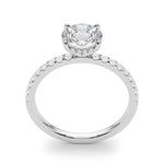 Single Row Round Solitaire Engagement Ring - Diamonds By Rothschild