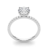 Single Row Round Solitaire Engagement Ring - Diamonds By Rothschild
