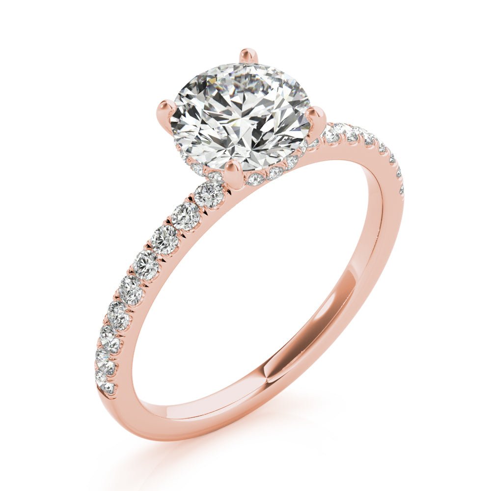 Single Row Round Solitaire Engagement Ring - Diamonds By Rothschild
