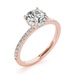 Single Row Round Solitaire Engagement Ring - Diamonds By Rothschild