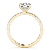 Single Row Round Solitaire Engagement Ring - Diamonds By Rothschild