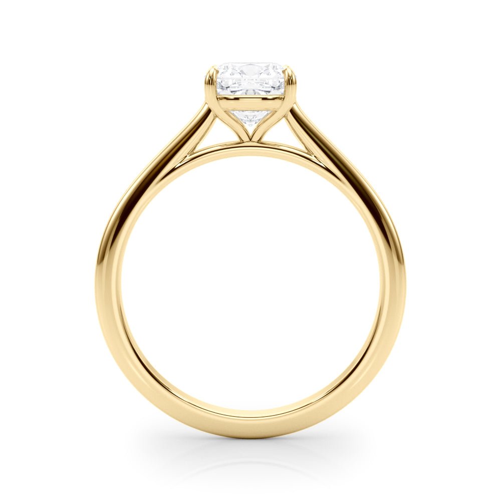 Solitaire Cushion Cut Diamond Ring Setting - Diamonds By Rothschild