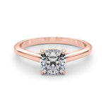 Solitaire Cushion Cut Diamond Ring Setting - Diamonds By Rothschild