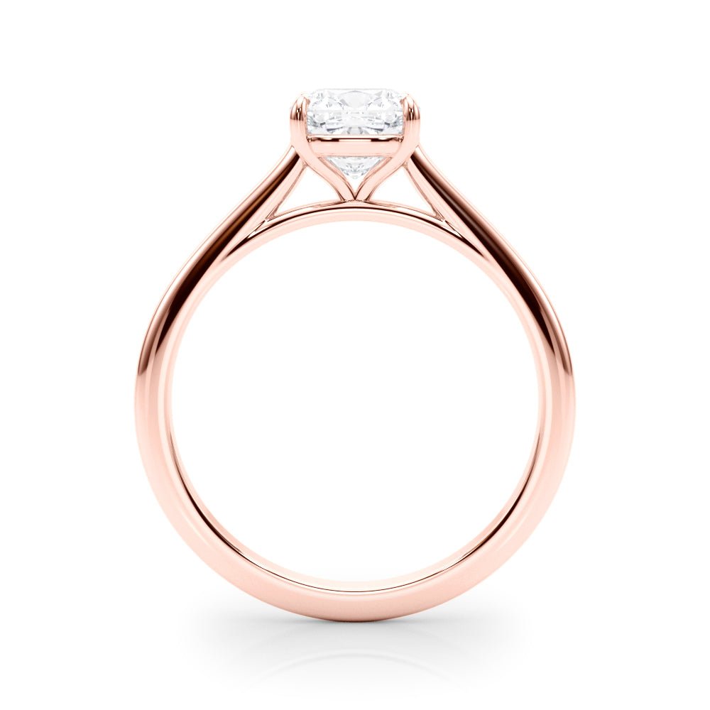 Solitaire Cushion Cut Diamond Ring Setting - Diamonds By Rothschild