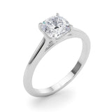 Solitaire Cushion Cut Diamond Ring Setting - Diamonds By Rothschild