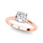 Solitaire Cushion Cut Diamond Ring Setting - Diamonds By Rothschild