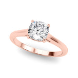 Solitaire Cushion Cut Diamond Ring Setting - Diamonds By Rothschild