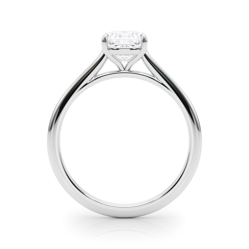 Solitaire Cushion Cut Diamond Ring Setting - Diamonds By Rothschild