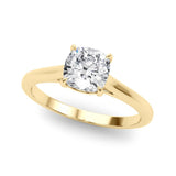 Solitaire Cushion Cut Diamond Ring Setting - Diamonds By Rothschild