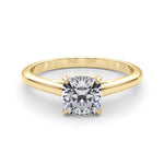 Solitaire Cushion Cut Diamond Ring Setting - Diamonds By Rothschild