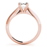 Solitaire Emerald Double Prong Engagement Ring - Diamonds By Rothschild