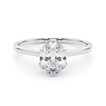 Solitaire Oval Engagement Ring - Diamonds By Rothschild