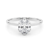 Solitaire Oval Engagement Ring - Diamonds By Rothschild