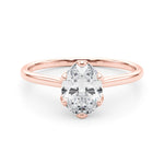 Solitaire Oval Engagement Ring - Diamonds By Rothschild