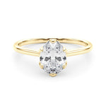 Solitaire Oval Engagement Ring - Diamonds By Rothschild