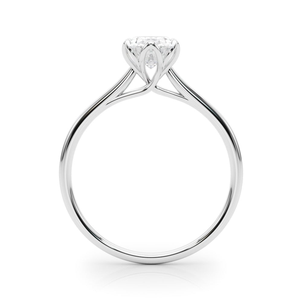 Solitaire Oval Engagement Ring - Diamonds By Rothschild