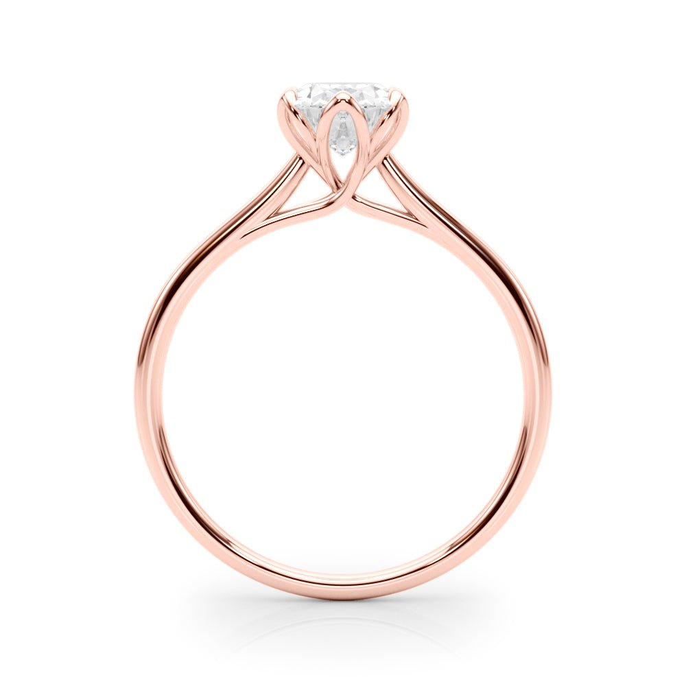 Solitaire Oval Engagement Ring - Diamonds By Rothschild