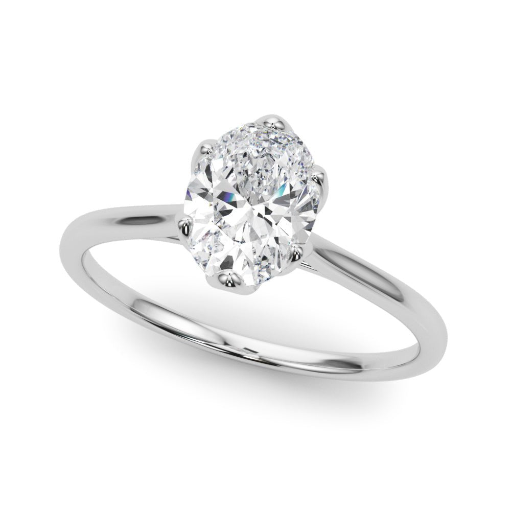 Solitaire Oval Engagement Ring - Diamonds By Rothschild