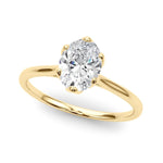 Solitaire Oval Engagement Ring - Diamonds By Rothschild