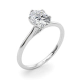 Solitaire Oval Engagement Ring - Diamonds By Rothschild