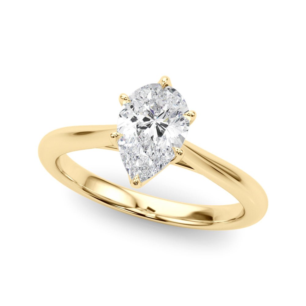 Solitaire Pear Shape Ring Setting - Diamonds By Rothschild