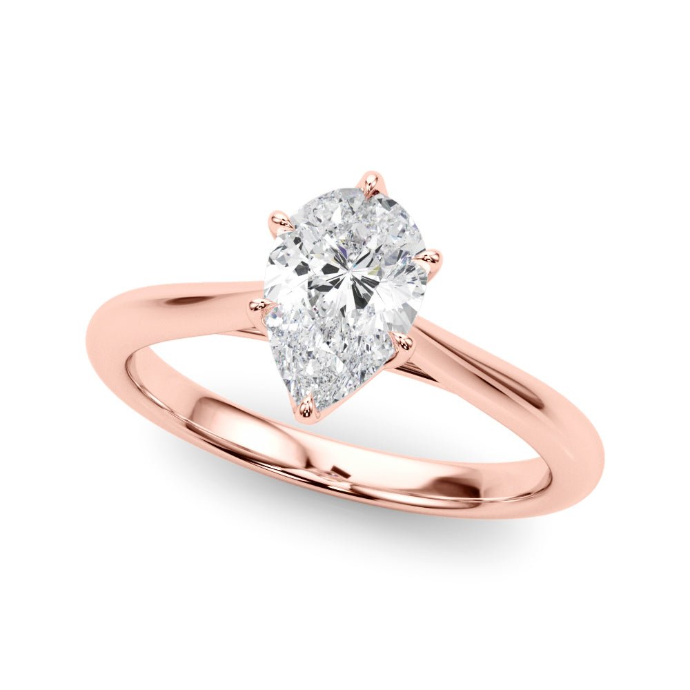 Solitaire Pear Shape Ring Setting - Diamonds By Rothschild