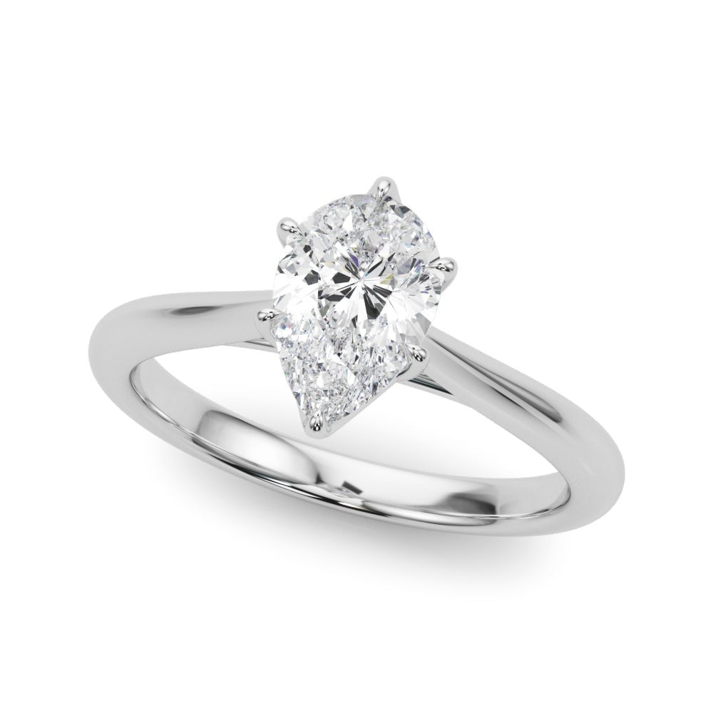 Solitaire Pear Shape Ring Setting - Diamonds By Rothschild