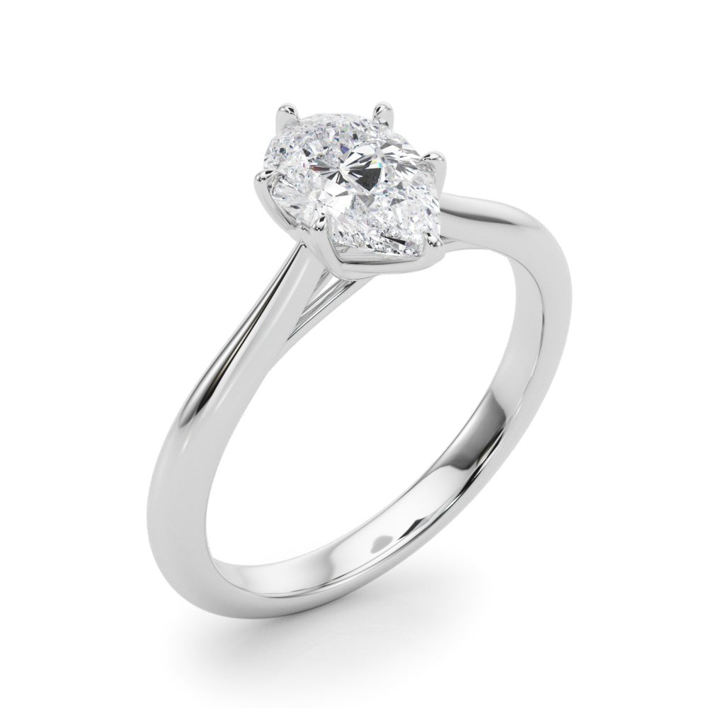 Solitaire Pear Shape Ring Setting - Diamonds By Rothschild
