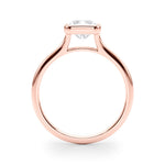Solitaire Radiant Bezel Ring Setting - Diamonds By Rothschild