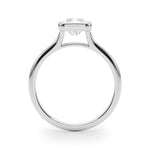 Solitaire Radiant Bezel Ring Setting - Diamonds By Rothschild