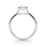 Solitaire Radiant Bezel Ring Setting - Diamonds By Rothschild