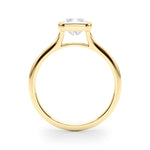 Solitaire Radiant Bezel Ring Setting - Diamonds By Rothschild