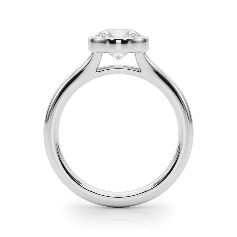 Solitaire Round Bezel Setting Diamond Ring - Diamonds By Rothschild