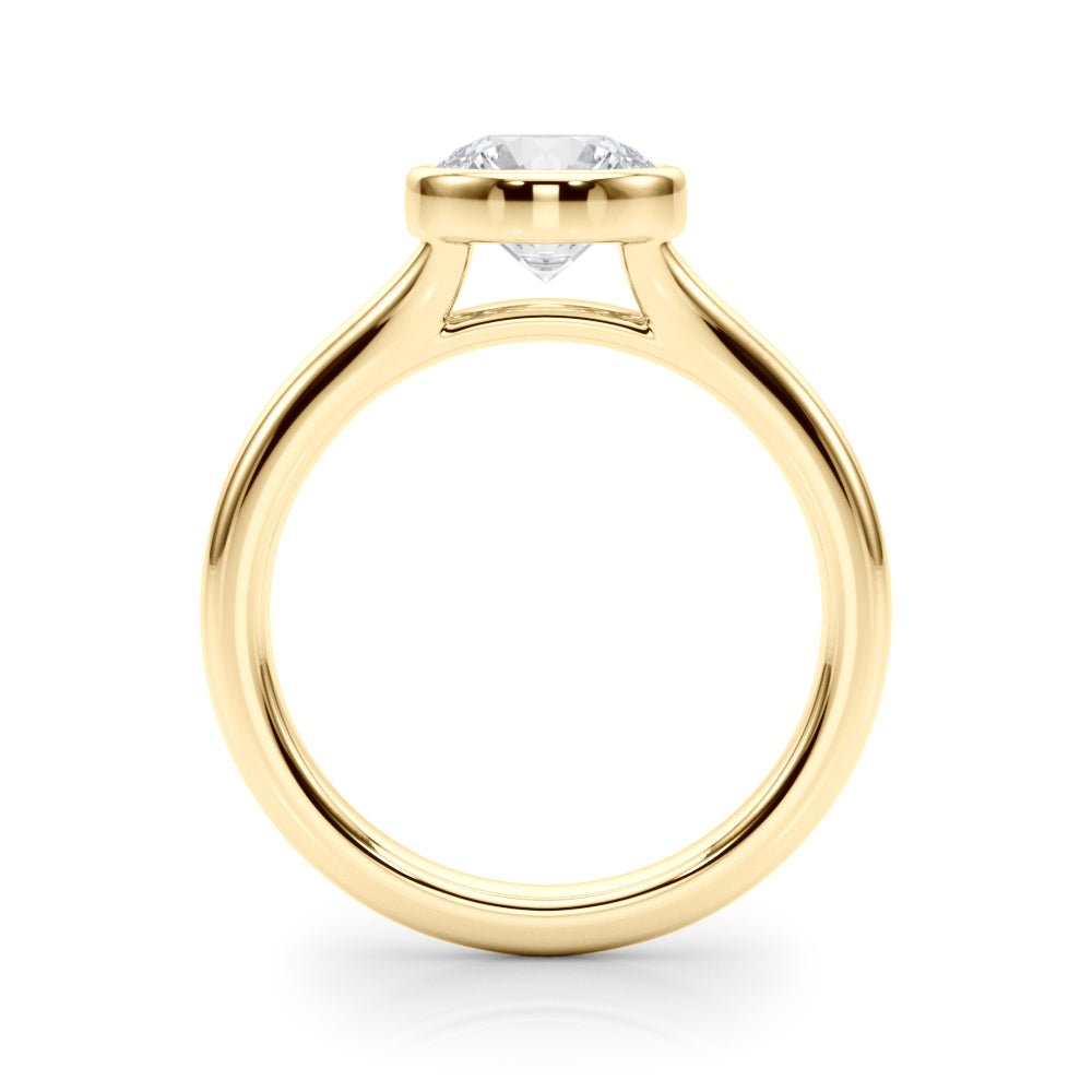 Solitaire Round Bezel Setting Diamond Ring - Diamonds By Rothschild