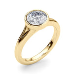 Solitaire Round Bezel Setting Diamond Ring - Diamonds By Rothschild