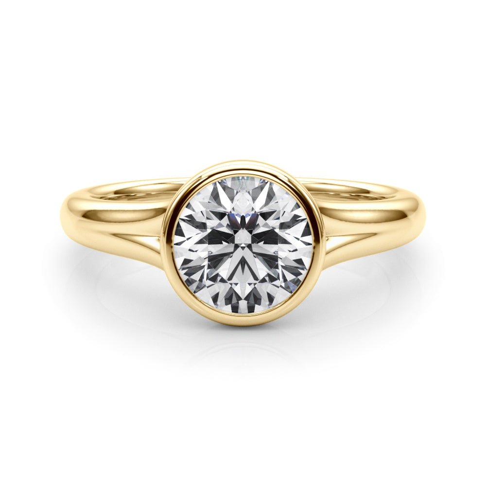 Solitaire Round Bezel Setting Diamond Ring - Diamonds By Rothschild