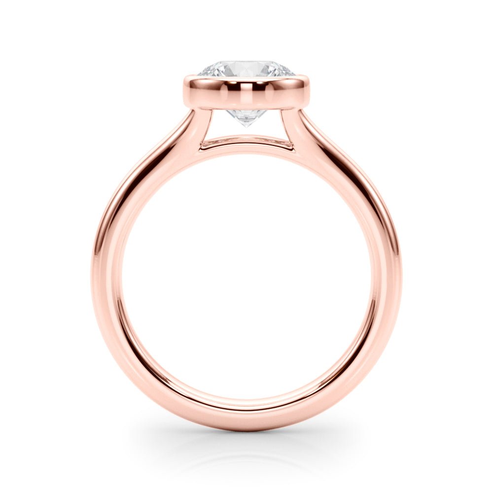 Solitaire Round Bezel Setting Diamond Ring - Diamonds By Rothschild