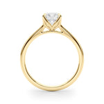 Solitaire Round Engagement Ring with Cathedral Prong Setting - Diamonds By Rothschild