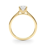 Solitaire Round Engagement Ring with Cathedral Prong Setting - Diamonds By Rothschild