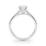 Solitaire Round Engagement Ring with Cathedral Prong Setting - Diamonds By Rothschild